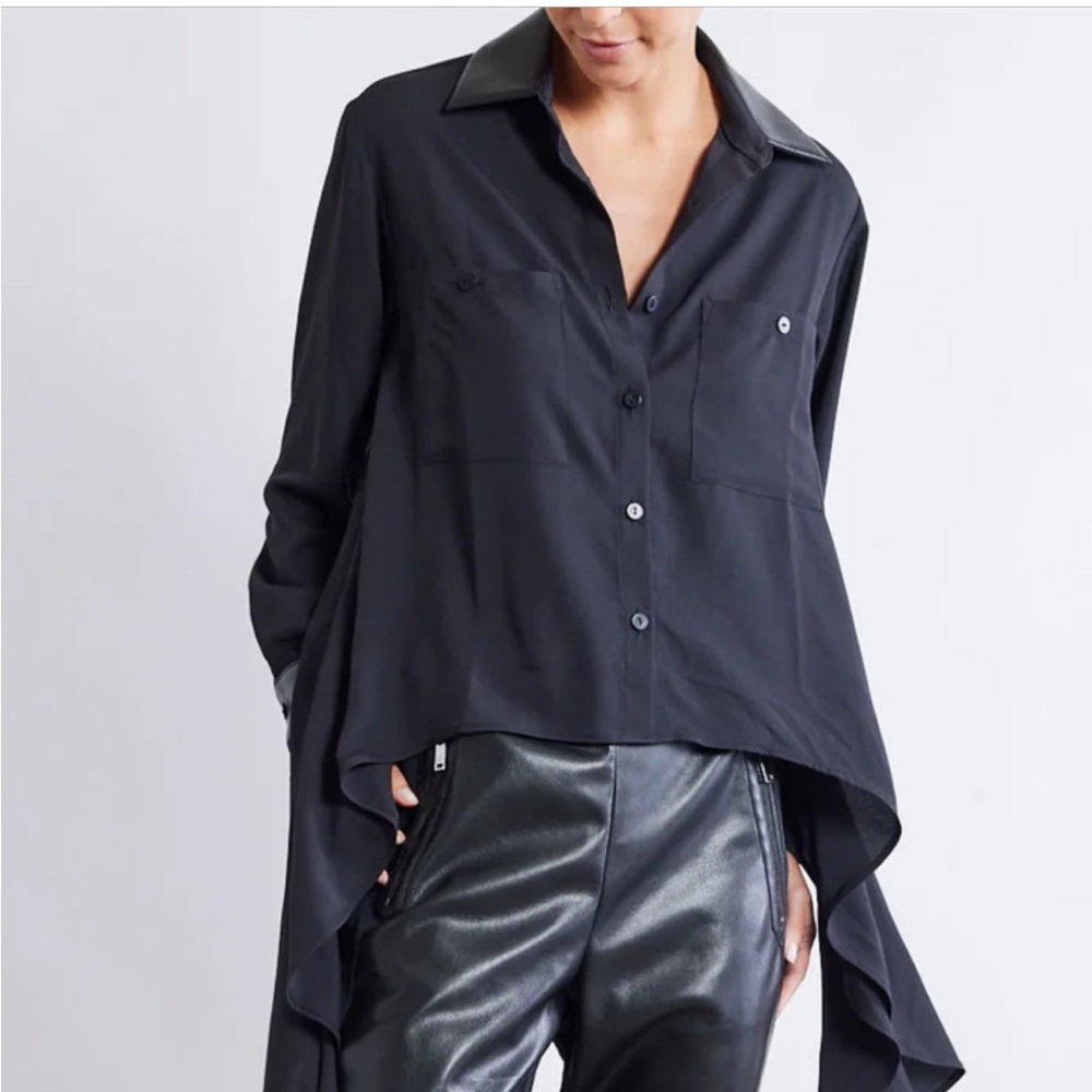 RUTI  With a Twist Blouse XS  Black